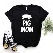 Load image into Gallery viewer, Pig Mom Print Women tshirt 2020