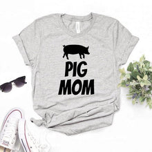 Load image into Gallery viewer, Pig Mom Print Women tshirt 2020