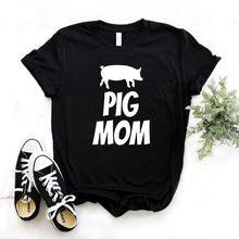 Load image into Gallery viewer, Pig Mom Print Women tshirt 2020
