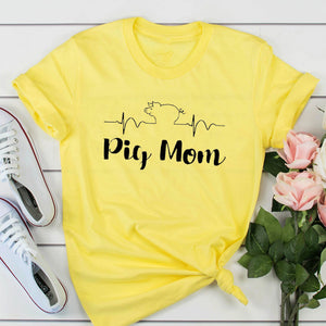 Pig Mom Women Tshirt 2020